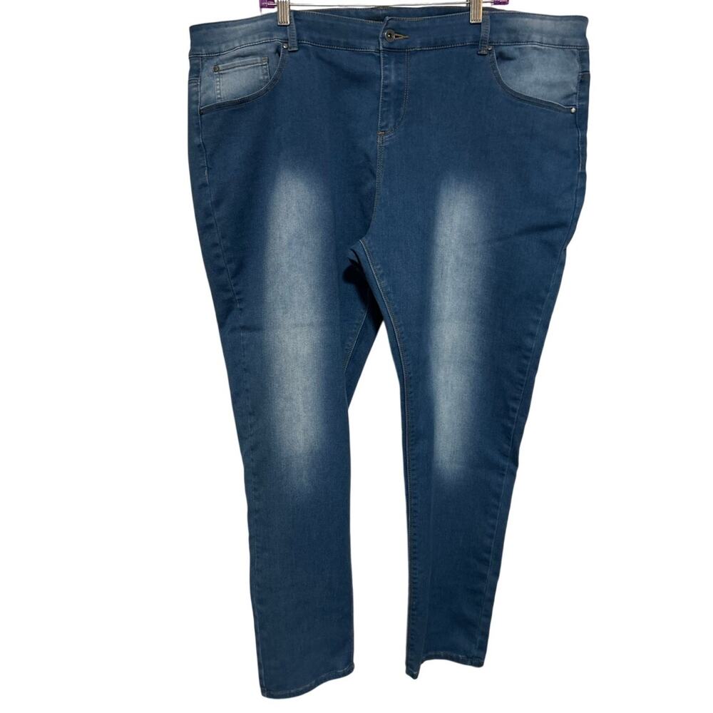 Elvi Women's High Rise Distressed Stretch Jeans Size 26‎
